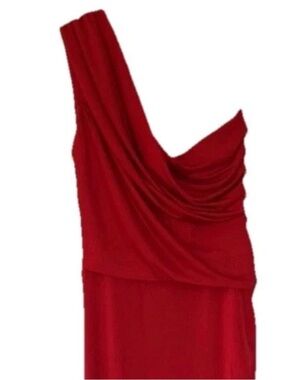 Women’s Lua NWT maxi dress size medium red one shoulder MADE IN USA